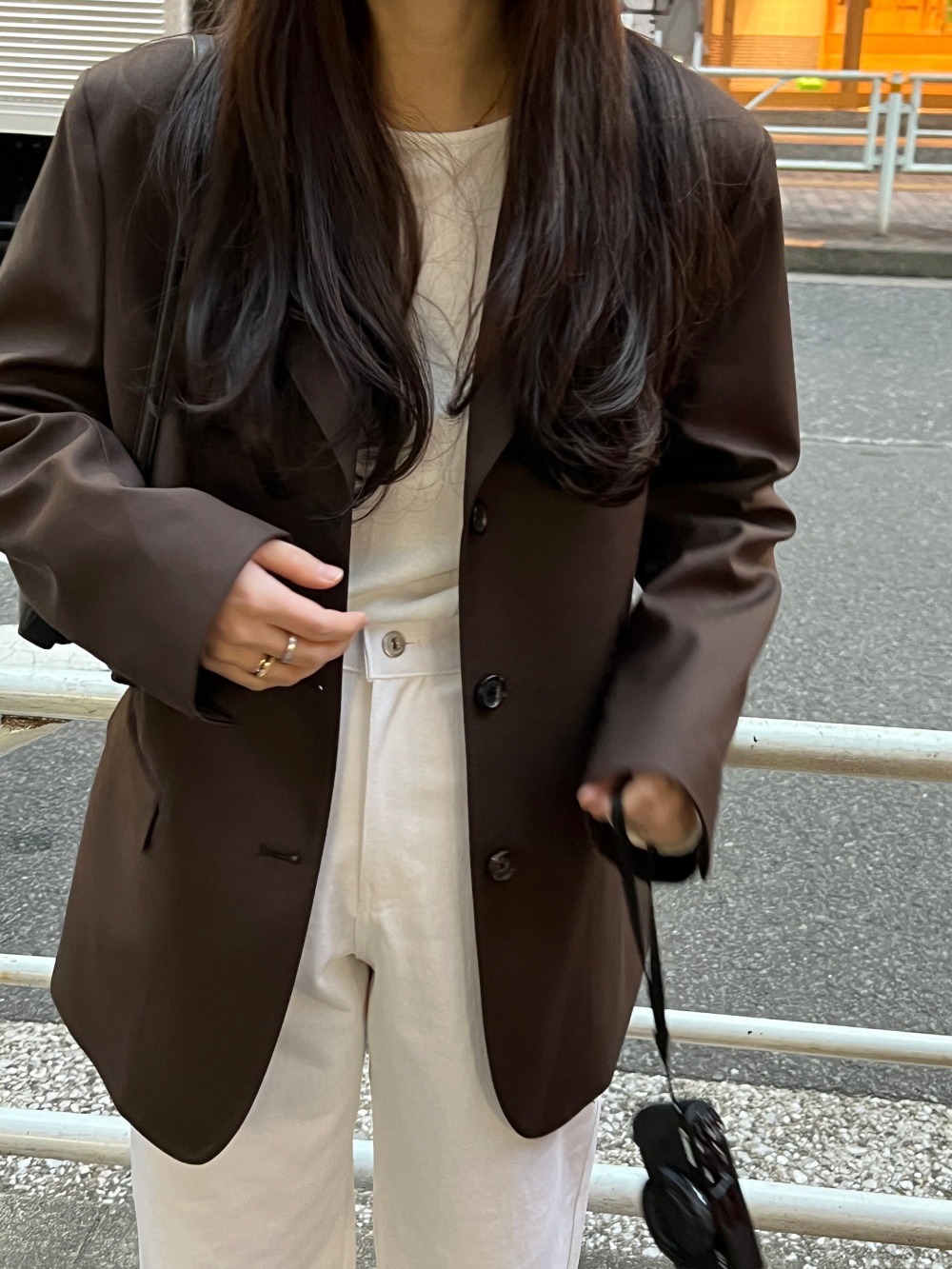 [리어스 제작] 베른 쓰리버튼 자켓 (brown)