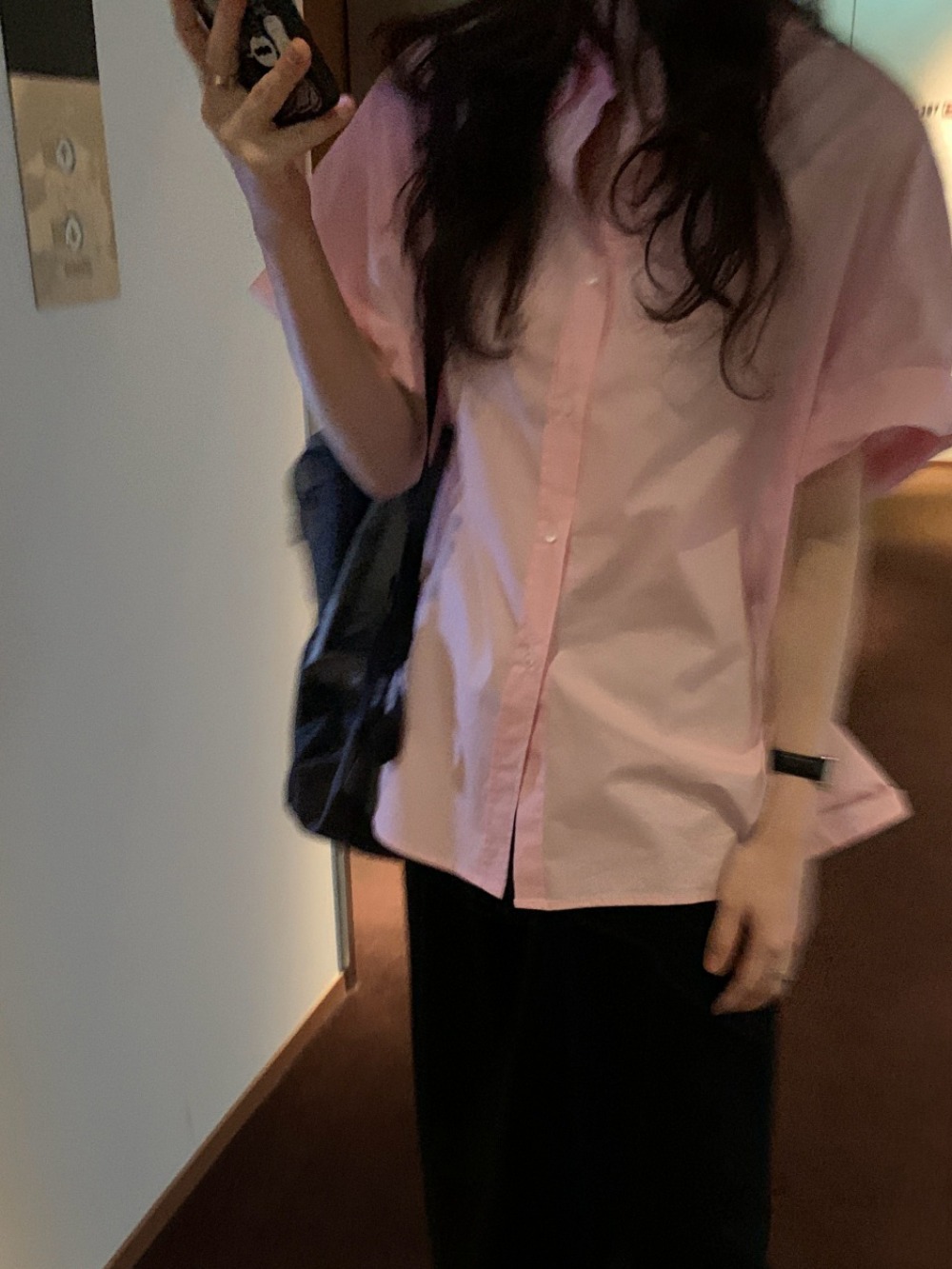 [리어스 제작] 브러쉬드 핑크 셔츠