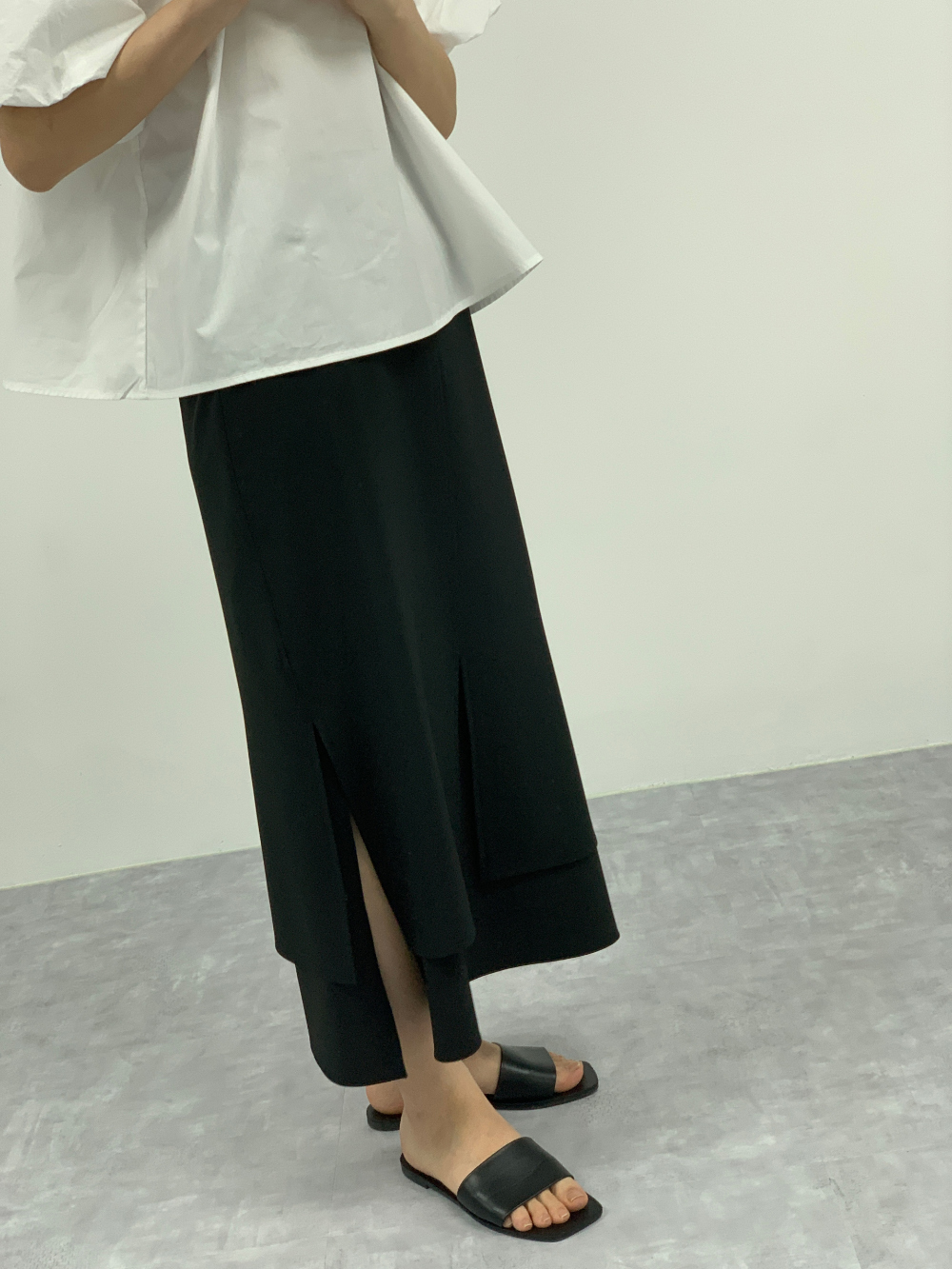 치마 모델 착용 이미지-S1L99